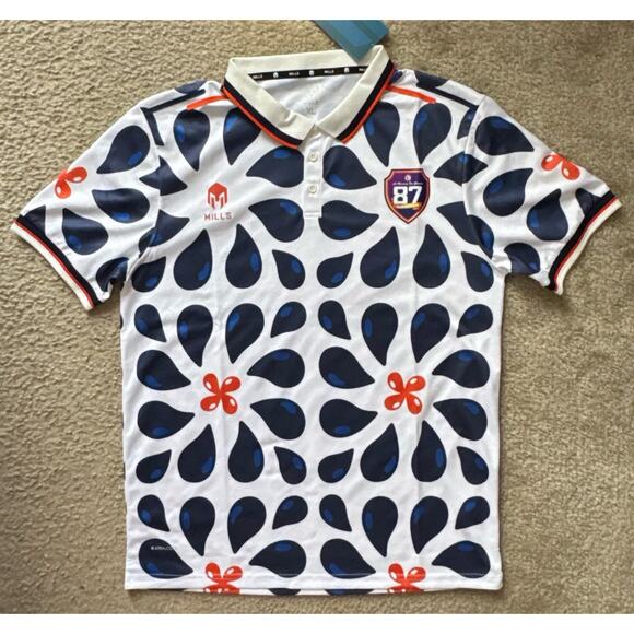 Mills Polo Vezzoezz Golf Polo Anti Static Shirt Men’s Size X-Large New NWTs - Picture 1 of 9